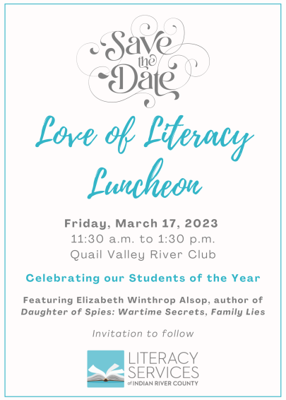Save the Date - 2023 Love of Literacy Luncheon - Final