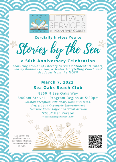Stories by the Sea Invitation