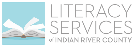 Literacy Services of Indian River County,  Vero Beach, Fellsmere, and Sebastian Florida. Committed to providing free quality literacy tutoring to local adults. Logo